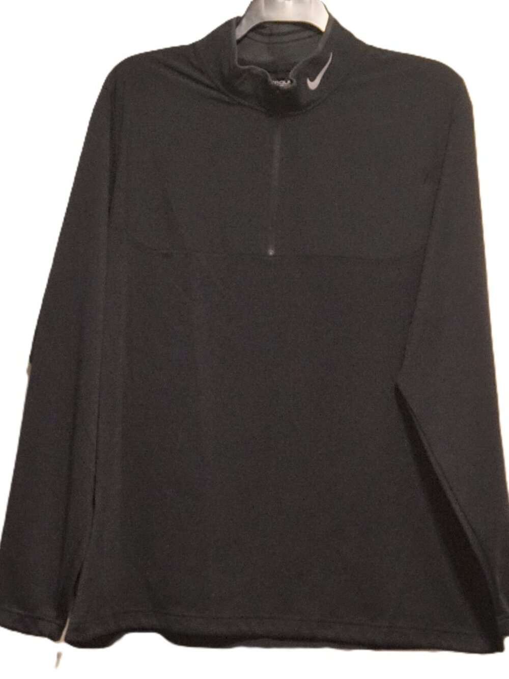 Nike Golf Dri-Fit Black ¼ Zip Light Weight Pull Over Men’s XXL